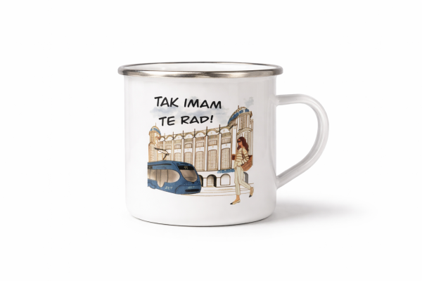 EMAJLIRANA ŠALICA-TAK IMAM TE RAD