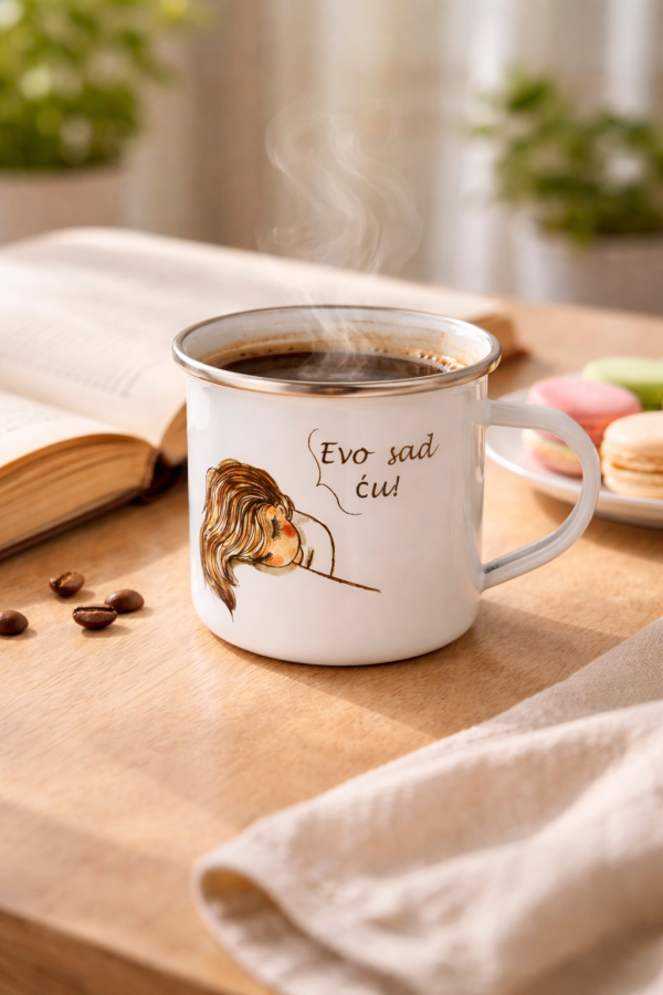 EMAJLIRANA ŠALICA-EVO SAD ĆU (Ženska)